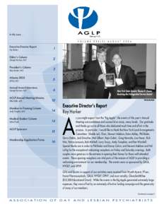In this issue[removed]Executive Director Report 1