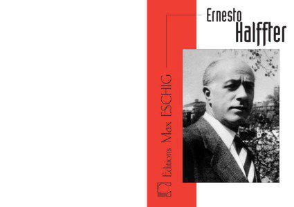 Catalogue Ernesto HALFFTER