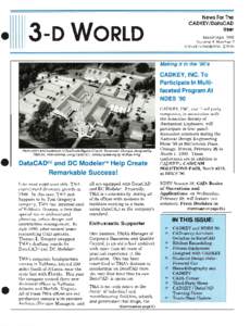News For The CADKEY/DataCAD 3-D WORLD  User