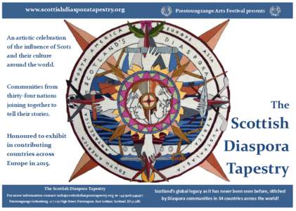 Prestonpans Tapestry / Prestonpans / Scottish people / Tapestry / Barga / Culture / Scotland / Scottish diaspora / Europe / East Lothian