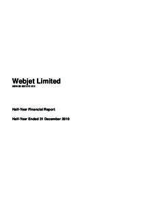 Document in   Webjet 31 December 2010 Half-Year Report.pdf