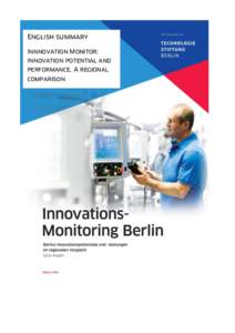 English summary Innnovation Monitor: Innovation potential and performance. A regional comparison