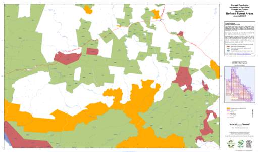 Defined Forest Area Map SG 55-3 Springsure as at 14 January 2015