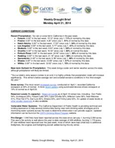 Droughts / Climatology / Drought / Hydrology / California Department of Water Resources / California State Water Resources Control Board / Water crisis / Sonoma County Water Agency / Mendocino County / California / Water in California / Atmospheric sciences