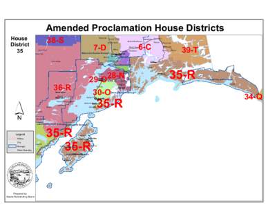 House District 35 Amended Proclamation House Districts 38-S
