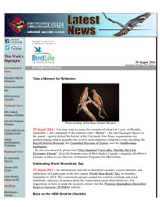 The Latest News from Bird Studies Canada