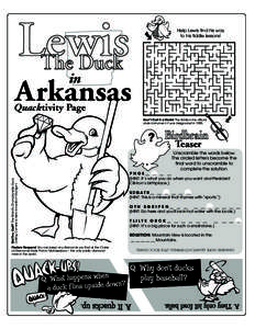 Lewis The Duck Help Lewis find his way to his fiddle lessons!