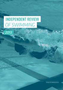 INDEPENDENT REVIEW  OF SWIMMINGPREPARED FOR SWIMMING AUSTRALIA