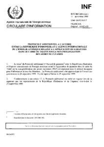 INFCIRC/283/Add.1 - Protocol Additional to the Agreement Between the Republic of Indonesia and the International Atomic Energy Agency for the Application of Safeguards in Connection with the Treaty on the Non-Proliferati