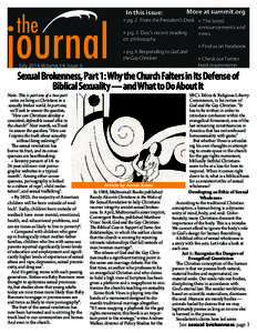 the  journal More at summit.org » pg. 2 From the President’s Desk » The latest