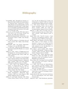 Bibliography AccountAbility. 2004. “Managing the Transition to a Responsible Global Textiles and Garment Industry: An Integrated Study of Research by AccountAbility, Business for Social Responsibility, and The World Ba