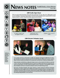 f  NEWS NOTES Fermilab Friends for Science Education Winter, 2009