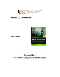 Kendo UI Cookbook  Sagar Ganatra Chapter No. 1 