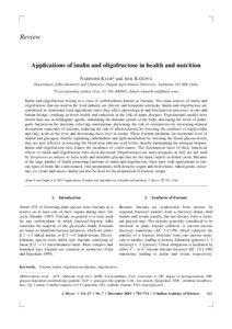 Prebiotics / Food additives / Dietary supplements / Sweeteners / Inulin / Dietary fiber / Fructooligosaccharide / Fructan / Oligosaccharide / Nutrition / Food and drink / Biology