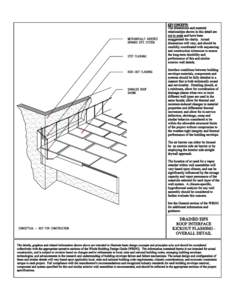 Building Envelope Design Guide: Drained EIFS Roof Interface Kickout Flashing - Overall Detail