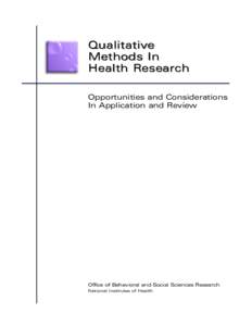 Evaluation methods / Research methods / Knowledge / Research / Nursing research / National Institutes of Health / Qualitative research / Evaluation / Quantitative research / Science / Scientific method / Methodology