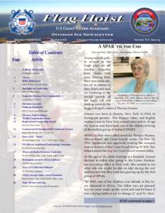 Flag Hoist Hoist Flag U S Coast Guard Auxiliary  Division Six Newsletter