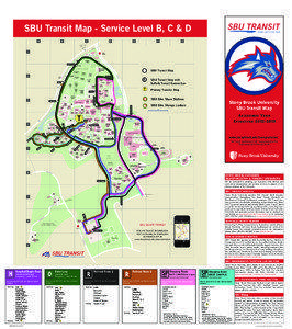 SBU Transit Map - Service Level B, C & D A