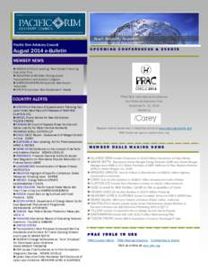 2014_August_eBulletin Pacific Rim Advisory Council, PRAC
