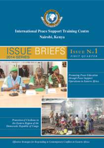 International Peace Support Training Centre Nairobi, Kenya ISSUE BRIEFS 2014 SERIES