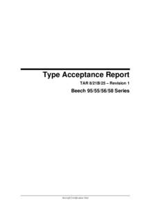 Type Acceptance Report TAR 8/21B/25 – Revision 1 Beech[removed]Series  Aircraft Certification Unit