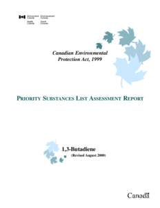 Second Priority Substances List, PSL, Assessment Report for 13-Butadiene