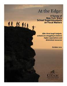 At the Edge: A Survey of New York State School Superintendents on Fiscal Matters