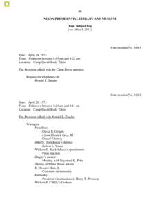 Watergate scandal / John Ehrlichman / John Dean / Richard Kleindienst / Mark Felt / Ron Ziegler / Rose Mary Woods / Gordon C. Strachan / E. Howard Hunt / Politics of the United States / United States / Law