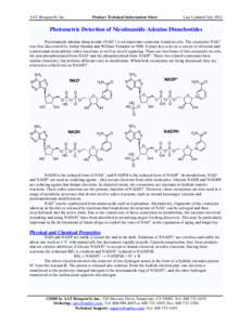 AAT Bioquest®, Inc.  Product Technical Information Sheet Last Updated July 2012