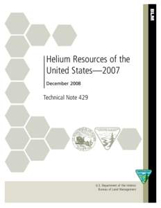 Chemistry / National Helium Reserve / Natural gas / Amarillo /  Texas / Hubbert peak theory / Helium-3 / Helium / Matter / Geography of Texas