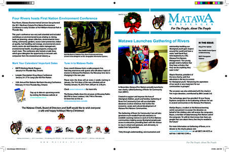 Matawa First Nations / Ginoogaming First Nation / Constance Lake First Nation / Eabametoong First Nation / Aroland First Nation / Environmental impact assessment / Electronic Arts / Wawatay Native Communications Society / Nishnawbe Aski Nation / First Nations / Ontario
