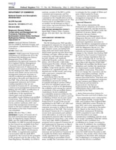 [removed]Federal Register / Vol. 77, No[removed]Wednesday, May 2, [removed]Rules and Regulations DEPARTMENT OF COMMERCE National Oceanic and Atmospheric