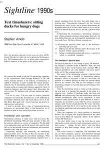 Sightline 1990s Text timesharers: sitting ducks for hungry dogs Stephen Arnold 7202
