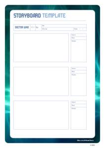 STORYBOARD TEMPLATE DOCTOR WHO 11.1 Ep:  Dir: