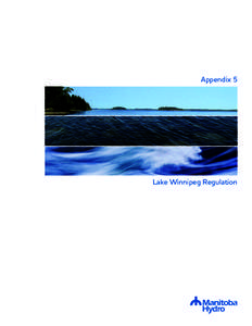 Appendix 5  Lake Winnipeg Regulation D1910