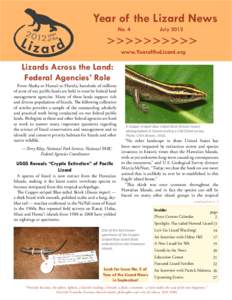 Year of the Lizard News July 2012 V V V