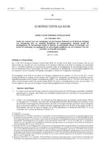 Advies van de Europese Centrale Bank van 5 december 2014 inzake een voorstel voor een verordening van het Europees Parlement en de Raad tot wijziging van Verordening (EG) nr[removed]betreffende de communautaire statist