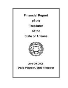 Financial Report of the Treasurer of the State of Arizona