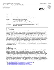 STATE OF CALIFORNIA —NATURAL RESOU RCE S AGENCY  EDMUND G. BROWN, JR., G O VE RNO R CALIFORNIA COASTAL COMMISSION 45 FREMONT, SUITE 2000