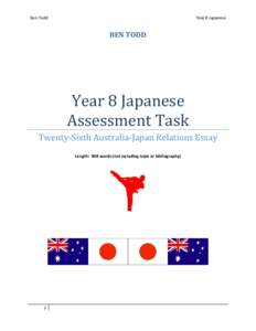 Year 8 Japanese Assessment Task