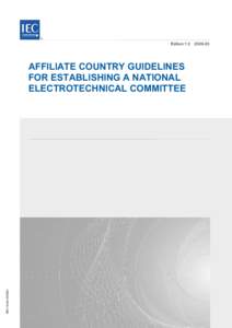 Affiliate Country guidelines for establishing a National Electrotechnical Committee