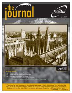 the  journal June 2010 Volume 10 Issue #6