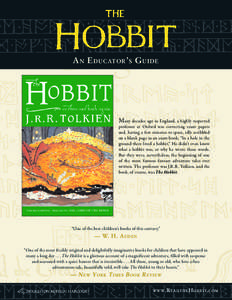 The Hobbit / Bilbo Baggins / Smaug / J. R. R. Tolkien / Gollum / The Lord of the Rings / Orc / Dwarf / Hobbit / Middle-earth / Fantasy / Literature