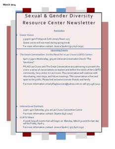 New Mexico State University / Education / Consortium for North American Higher Education Collaboration / North Central Association of Colleges and Schools / Parents /  Families and Friends of Lesbians and Gays / Gay /  Lesbian and Straight Education Network / LGBT rights organizations / LGBT / New Mexico