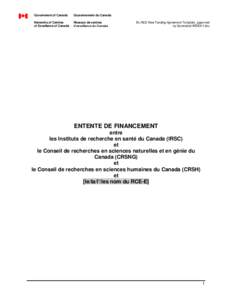 Government of Canada  Gouvernement du Canada Networks of Centres of Excellence of Canada