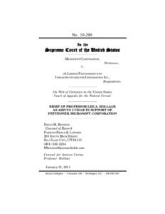 Amicus brief in Microsoft v. i4i