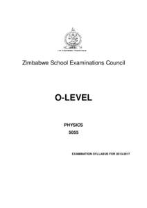 Zimbabwe School Examinations Council  O-LEVEL PHYSICS 5055