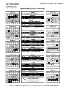 USD 437 Auburn-Washburn Student Calendar[removed]BOE Approved: [removed]Subject to Negotiations  Su Mo