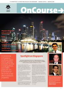 the newsletter of the international college of hotel management Y adelaide, australia Y semester 2, 2010  OnCourse Singapore dispatches Different Paths > In a class of his own