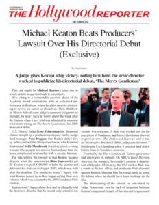 ELECTRONICALLY REPRINTED FROM MichaelLAWYERS Keaton Beats Producers’ POWER